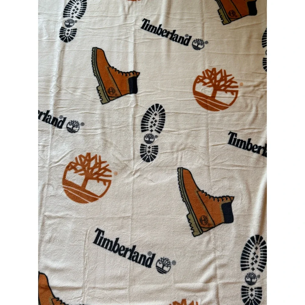 Timberland Fleece Throw Blanket Plush Soft Cozy Camping Cabin Lodge NEW 42x60